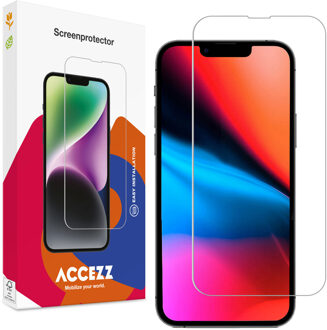 Accezz Gehard Glas Screenprotector voor de Apple iPhone 13 Pro Max / 14 Plus Transparant