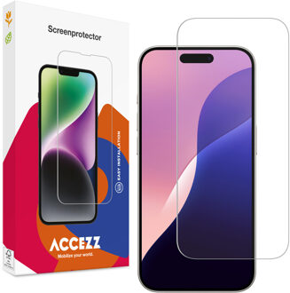 Accezz Gehard Glas Screenprotector voor de Apple iPhone 16 Pro Max / 17 Pro Max Transparant