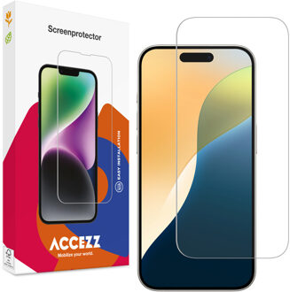 Accezz Gehard Glas Screenprotector voor de Apple iPhone 17 / 17 Pro / 16 Pro Transparant