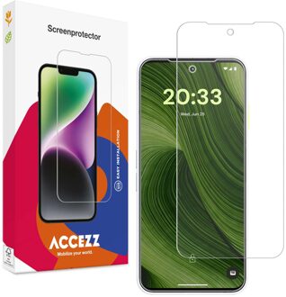 Accezz Gehard Glas Screenprotector voor de Fairphone 6 Transparant