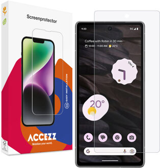 Accezz Gehard Glas Screenprotector voor de Google Pixel 7a Transparant