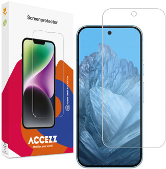 Accezz Gehard Glas Screenprotector voor de Google Pixel 9 / 9 Pro Transparant