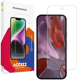 Accezz Gehard Glas Screenprotector voor de Google Pixel 9A Transparant