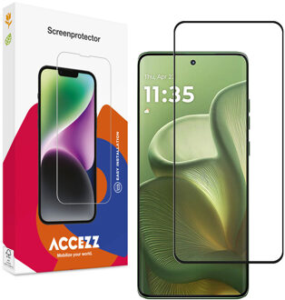 Accezz Gehard Glas Screenprotector voor de Motorola Edge 60 Pro Transparant