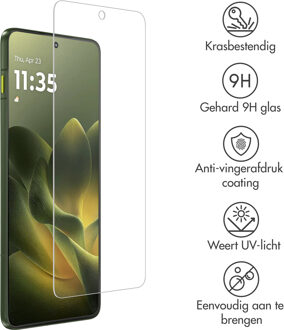 Accezz Gehard Glas Screenprotector voor de Motorola Edge 70 Transparant