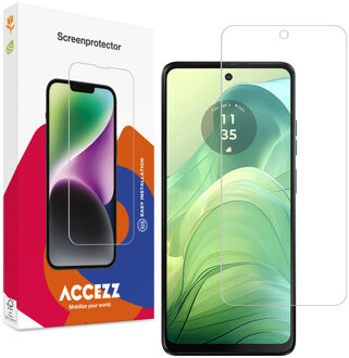 Accezz Gehard Glas Screenprotector voor de Motorola Moto G04 / G24 / G24 Power Transparant