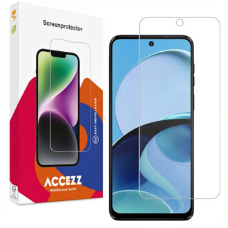 Accezz Gehard Glas Screenprotector voor de Motorola Moto G14 Smartphone screenprotector Transparant