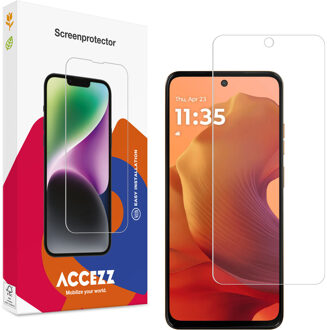Accezz Gehard Glas Screenprotector voor de Motorola Moto G56 Transparant