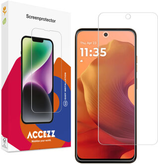 Accezz Gehard Glas Screenprotector voor de Motorola Moto G57 Power Transparant
