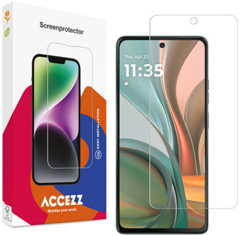 Accezz Gehard Glas Screenprotector voor de Motorola Moto G75 5G Transparant