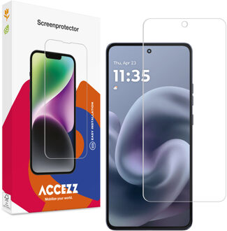 Accezz Gehard Glas Screenprotector voor de Motorola Moto G86 (Power) Transparant