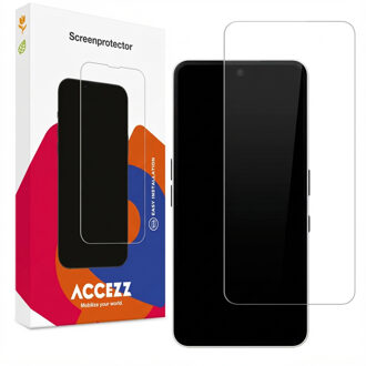 Accezz Gehard Glas Screenprotector voor de Nothing Phone (3a) / (3a) Pro Transparant