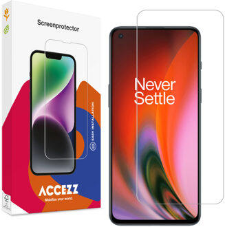 Accezz Gehard Glas Screenprotector voor de OnePlus Nord 2 Transparant