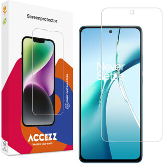 Accezz Gehard Glas Screenprotector voor de OnePlus Nord CE 4 Lite 5G Transparant