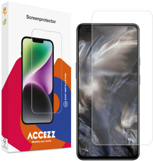 Accezz Gehard Glas Screenprotector voor de OnePlus Nord Transparant