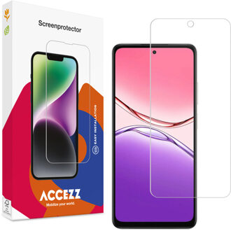 Accezz Gehard Glas Screenprotector voor de Oppo A5 5G (2025) Transparant