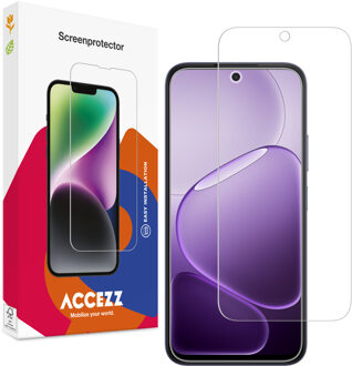 Accezz Gehard Glas Screenprotector voor de Oppo A6 (5G) Transparant