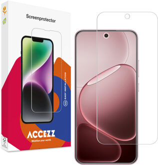 Accezz Gehard Glas Screenprotector voor de Oppo A6 Pro (5G) Transparant