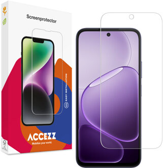 Accezz Gehard Glas Screenprotector voor de Oppo A6x (4G/5G) Transparant