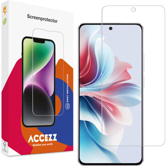 Accezz Gehard Glas Screenprotector voor de Oppo Reno 11 F Transparant