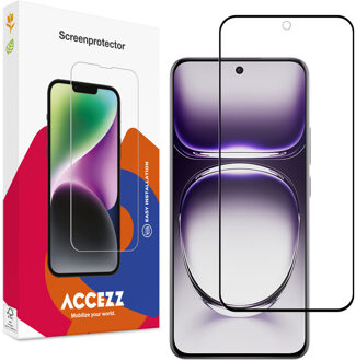 Accezz Gehard Glas Screenprotector voor de Oppo Reno 12 Pro Transparant
