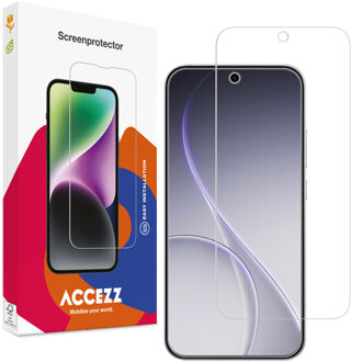 Accezz Gehard Glas Screenprotector voor de Oppo Reno 15 Pro Transparant