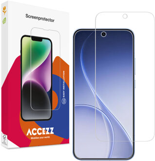 Accezz Gehard Glas Screenprotector voor de Oppo Reno15 (5G) Transparant
