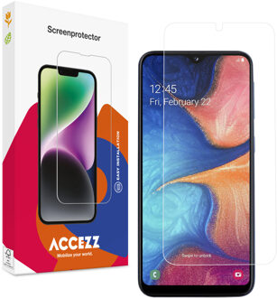 Accezz Gehard Glas Screenprotector voor de Samsung Galaxy A20e Transparant
