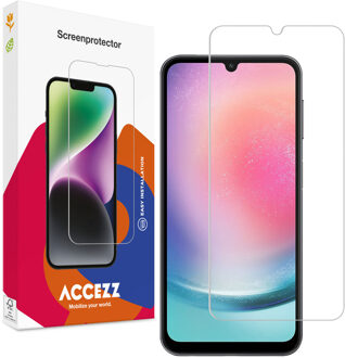 Accezz Gehard Glas Screenprotector voor de Samsung Galaxy A25 Smartphone screenprotector Transparant