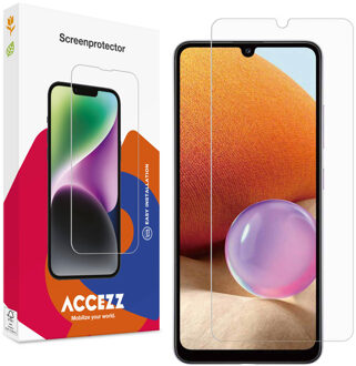 Accezz Gehard Glas Screenprotector voor de Samsung Galaxy A32 (4G) Transparant