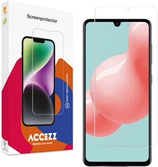 Accezz Gehard Glas Screenprotector voor de Samsung Galaxy A41 Transparant