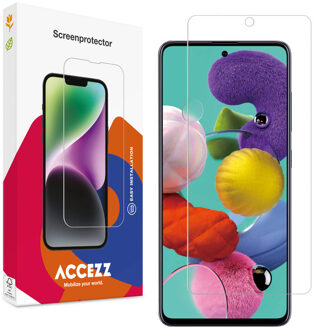 Accezz Gehard Glas Screenprotector voor de Samsung Galaxy A51 Transparant