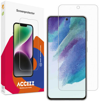 Accezz Gehard Glas Screenprotector voor de Samsung Galaxy S21 FE Transparant