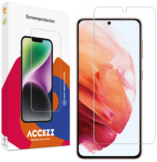 Accezz Gehard Glas Screenprotector voor de Samsung Galaxy S21 Transparant