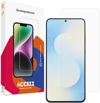 Accezz Gehard Glas Screenprotector voor de Samsung Galaxy S25 FE / A57 Transparant