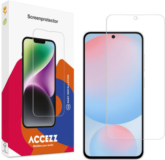 Accezz Gehard Glas Screenprotector voor de Samsung Galaxy S25 FE Transparant