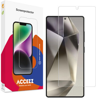 Accezz Gehard Glas Screenprotector voor de Samsung Galaxy S25 Ultra Transparant