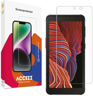 Accezz Gehard Glas Screenprotector voor de Samsung Galaxy Xcover 5 Transparant