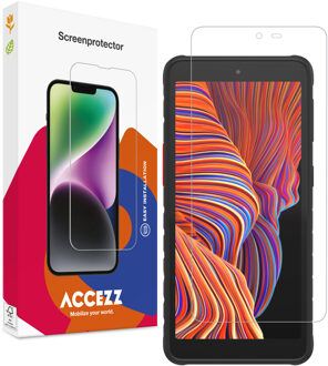 Accezz Gehard Glas Screenprotector voor de Samsung Galaxy Xcover 5 Transparant