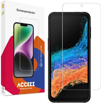 Accezz Gehard Glas Screenprotector voor de Samsung Galaxy Xcover 6 Pro Transparant