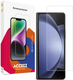 Accezz Gehard Glas Screenprotector voor de Samsung Galaxy Z Fold 4 Transparant