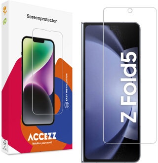 Accezz Gehard Glas Screenprotector voor de Samsung Galaxy Z Fold 5 Transparant