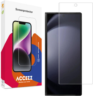 Accezz Gehard Glas Screenprotector voor de Samsung Galaxy Z Fold 6 Transparant