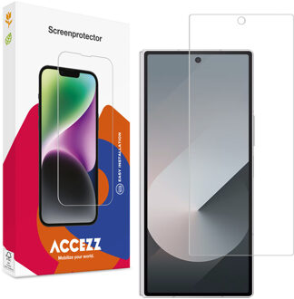 Accezz Gehard Glas Screenprotector voor de Samsung Galaxy Z Fold 7 Transparant