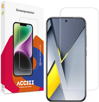 Accezz Gehard Glas Screenprotector voor de Xiaomi Poco F8 Pro Transparant