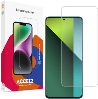 Accezz Gehard Glas Screenprotector voor de Xiaomi Poco X6 Pro Transparant