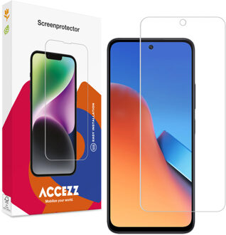 Accezz Gehard Glas Screenprotector voor de Xiaomi Redmi 12 Smartphone screenprotector Transparant