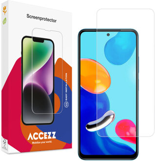 Accezz Gehard Glas Screenprotector voor de Xiaomi Redmi Note 11 (4G) / Note 11S (4G) Transparant