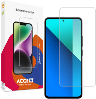 Accezz Gehard Glas Screenprotector voor de Xiaomi Redmi Note 13 (5G) Transparant
