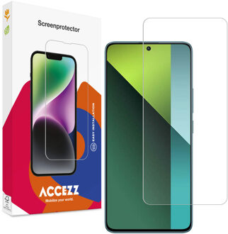 Accezz Gehard Glas Screenprotector voor de Xiaomi Redmi Note 13 Pro (5G) / Poco X6 Transparant